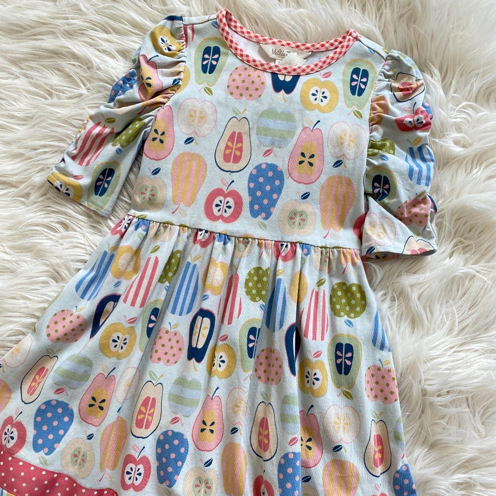 Matilda Jane size 4 Apples Back to School Dress